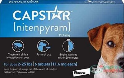 capstar fast acting oral flea treatment for small dogs 6 doses 57 mg 2 25 lbs