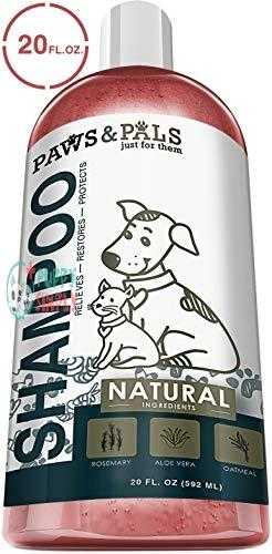 natural oatmeal dog shampoo and conditioner medicated clinical vet formula wash for all pets puppy cats made with aloe vera for relieving dry itchy skin
