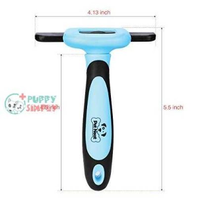 pet grooming brush effectively reduces shedding by up to 95 professional deshedding tool for dogs and cats 5