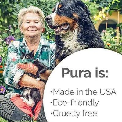 pura naturals pet organic dental solutions adult natural dog toothgel and toothbrush no harsh ingredients eco friendly one size brush 0 8 ounce gel 5