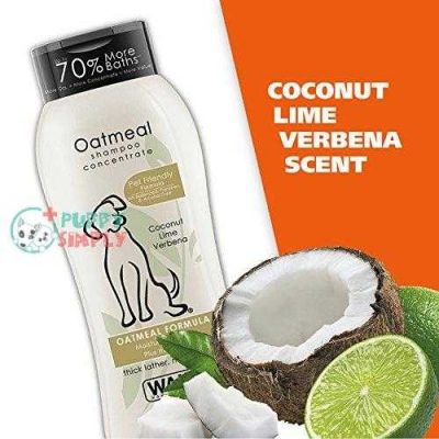 wahl dry skin itch relief pet shampoo for dogs oatmeal formula with coconut lime verbena 100 natural ingredients 24 oz 6