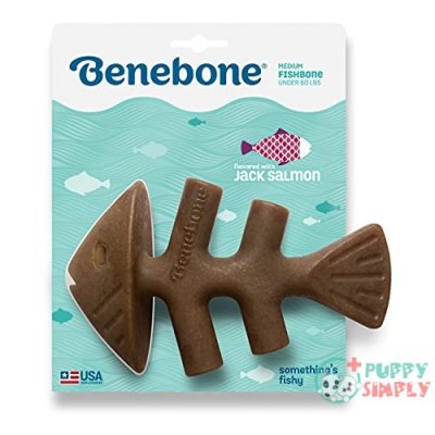 Benebone Fishbone Dog Chew Toy B09B2Y2G4K3