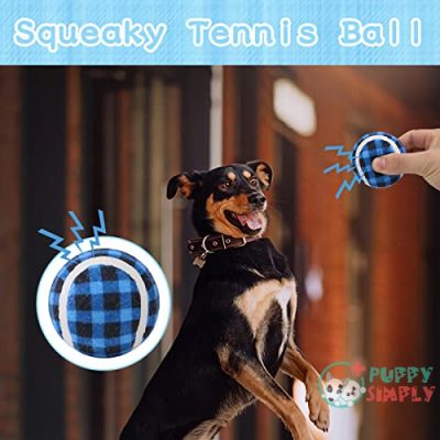 SCENEREAL Dog Squeaky Tennis Balls B09HBRG2252
