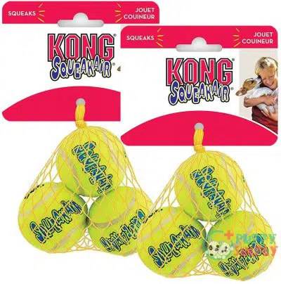 KONG Air Squeaker Tennis Balls B071LNKHVH