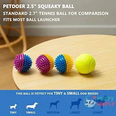 Petdoer Squeaky Dog Toy Balls B094CVQT2H4