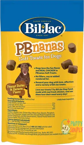 Bil-Jac PBnanas Peanut Butter & 1688672