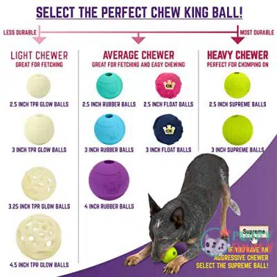 Chew King Fetch Balls, Glowing B076JLYDYP4
